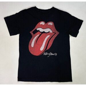 The Rolling Stones 1989 Retro Graphic T-shirt Men Medium Black Music